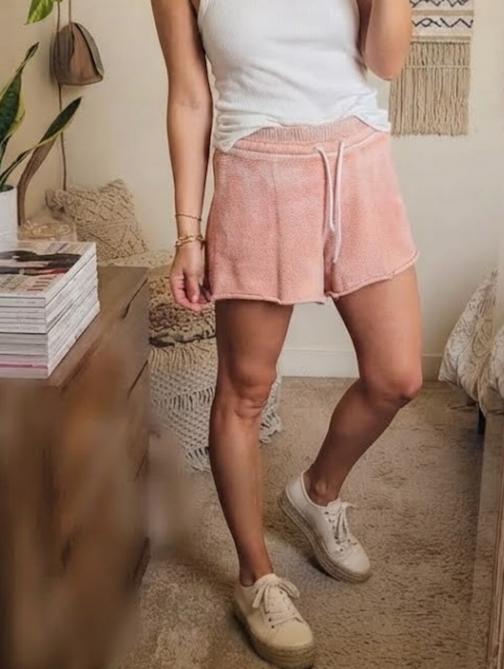 Free People Knit Sunwashed Shorts Size Medium